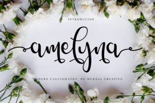 Amelyna: A Script Amp Font for Elegant Branding