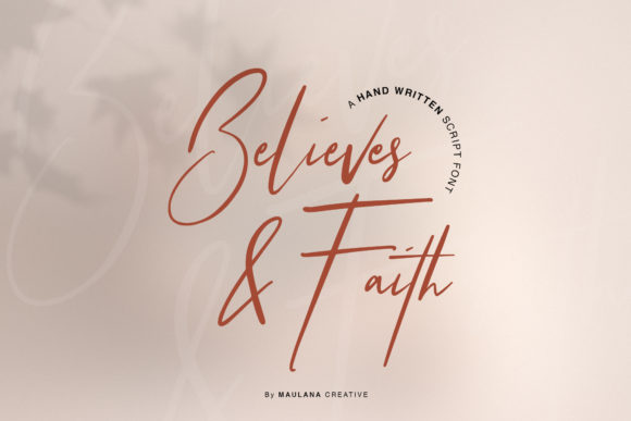 Believes and Faith: A Font for Elegant Editorial Design