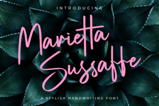 Discover Marietta Sussaffe: A Charming Script Font