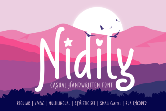Discover Nidily: A Charming Script Font for Web Design