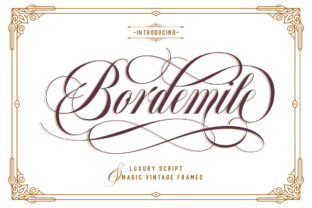 Elevate Your Design with Bordemile: A Luxurious Script Typeface
