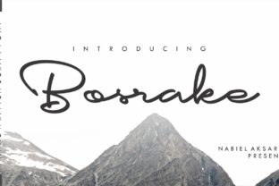 Enhance Your Brand with Bosrake: A Premium Handwritten Font