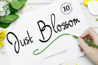 Just Blossom: A Sweet Script for Charming Branding