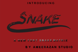 Metrix Snake: A Handwritten Font for Crafters and Creators