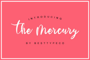 The Mercury: A Handwritten Font for Crafters and Creators