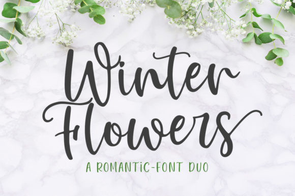 Winter Flowers: A Sophisticated Font for Editorial Design